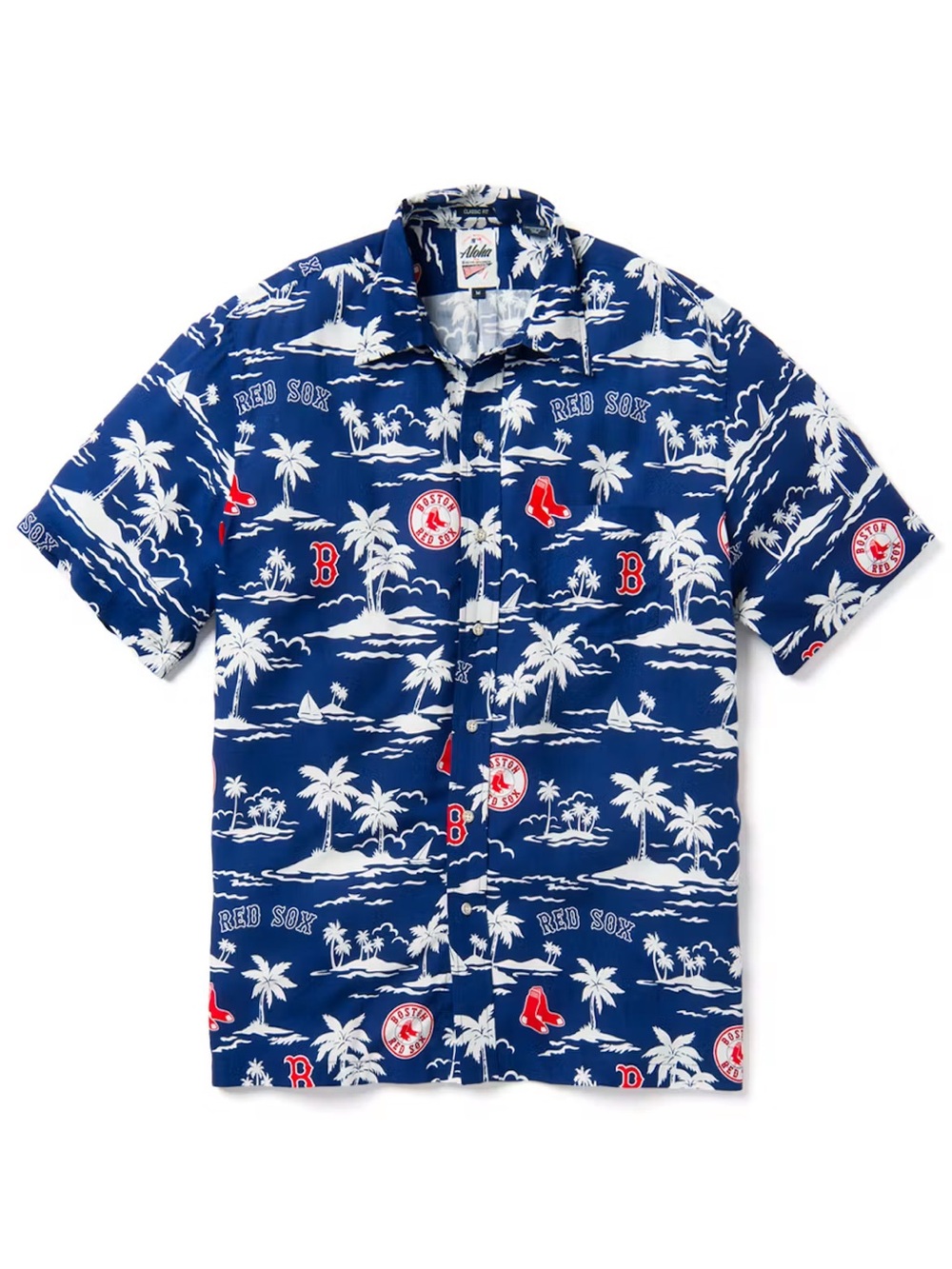 Reyn Spooner Boston Red Sox blue vintage MLB Hawaiian Button-Down NWT Sz XL